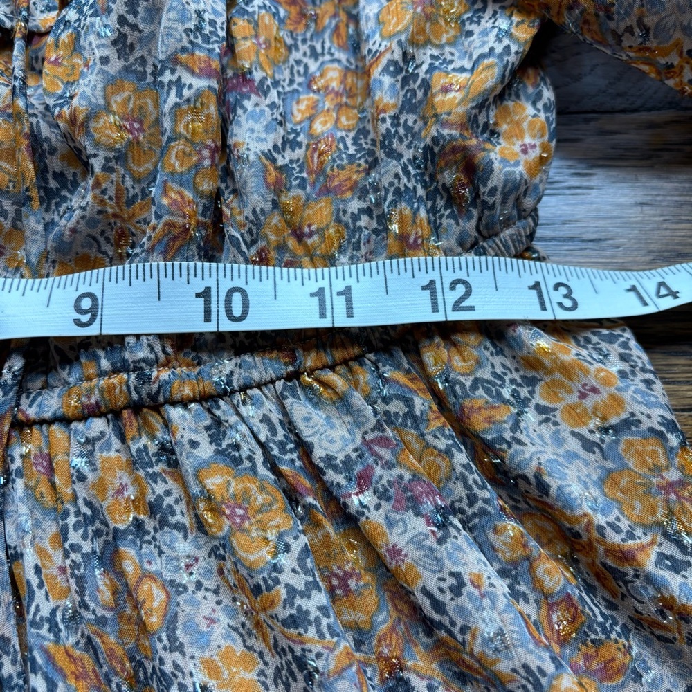 Current Air Dusty Blue Textured Blousr and Tiered Skirt Set | NWT | Small/XS - Picture 11 of 11